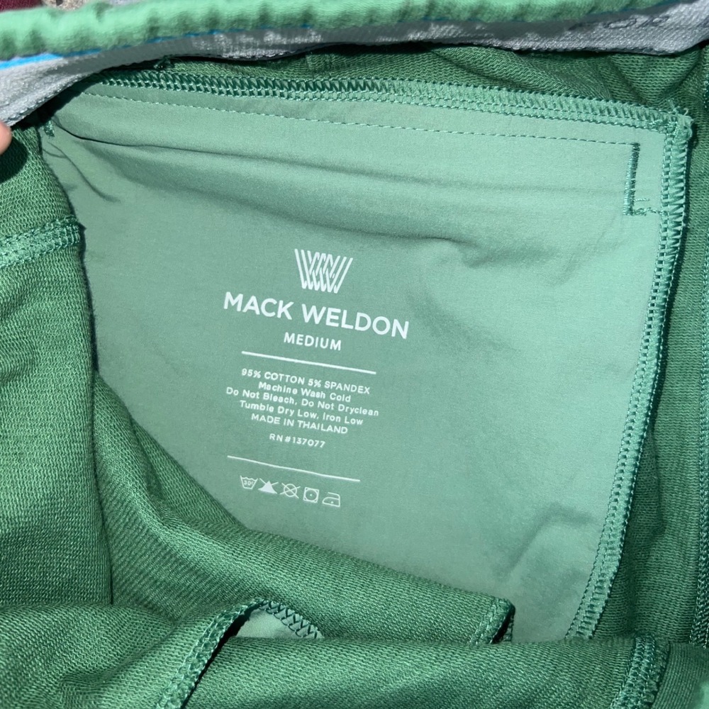 Mack Weldon Ace Sweatshort Bundle Mens Medium Syrah Fern Green Burgundy Shorts - Picture 7 of 11